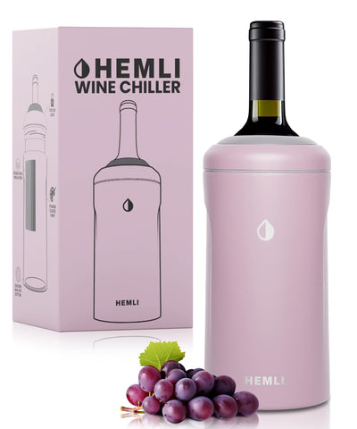 Hemli enfriador de botella de vino 750ml mantiene frío para servir.