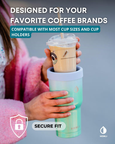 Hemli manga aislante para café frío, diseño ergonómico para uso diario