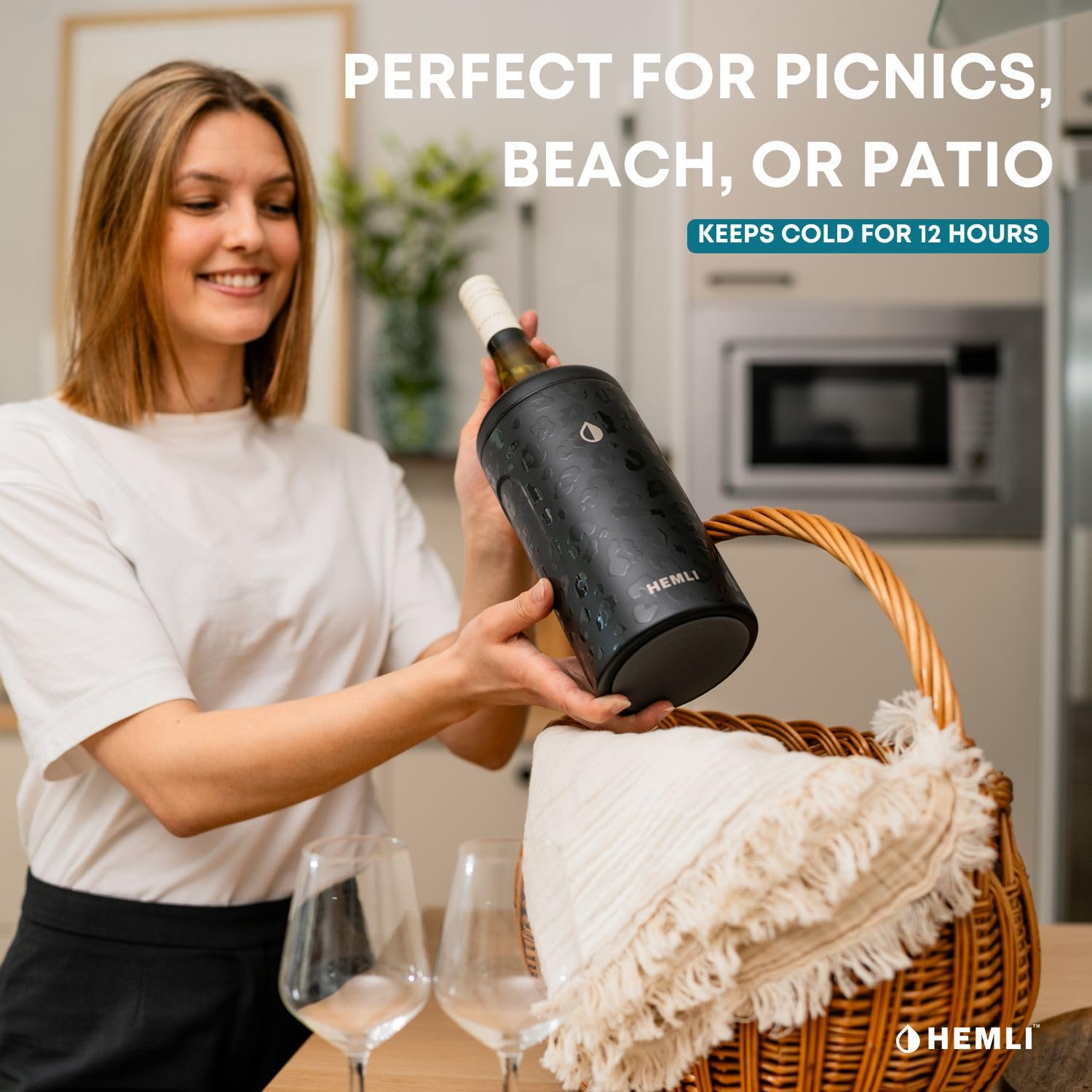 Hemli para picnic o playa, portátil y elegante para cualquier ocasión.