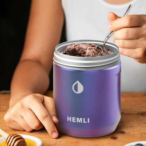 Tapa de Hemli con cierre hermético evita derrames y conserva el frío