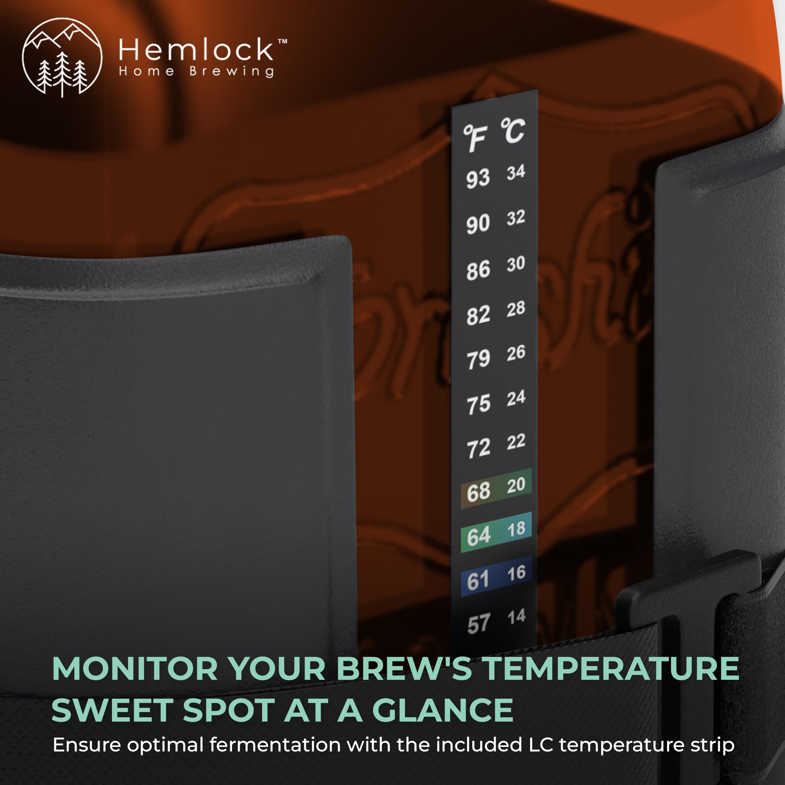 Hemlock para galón uso continuo durante todo el proceso de fermentación.