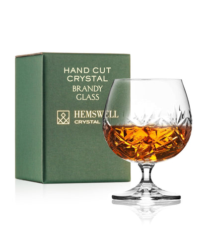 Copa brandy Hemswell Crystal, copa de brandy balón, ideal para degustar aromas intensos
