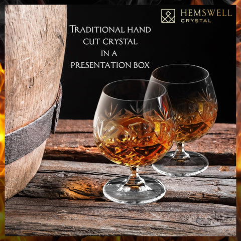 Copa cognac Hemswell Crystal con diseño ergonómico para sostenerla con comodidad