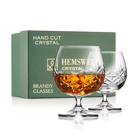Copa cognac Hemswell Crystal en primer plano para apreciar aromas