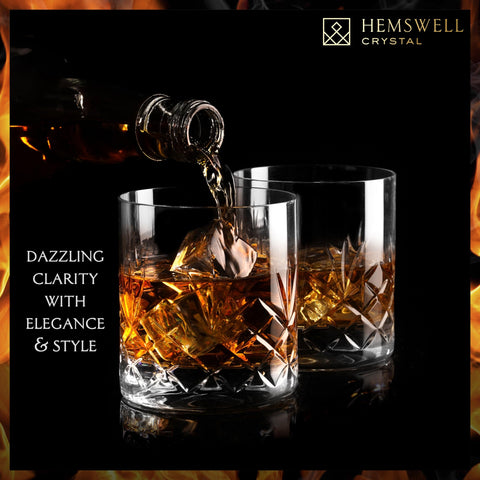 Cristal sin plomo de Hemswell Crystal para beber con claridad.