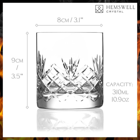 Diseno britanico con cristal europeo de Hemswell Crystal en cada sorbo.