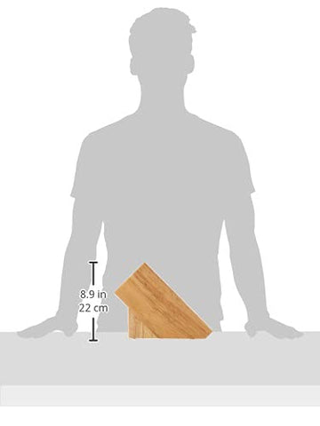 Bloque de madera Henckels, diseño compacto para encimado y acceso rápido.