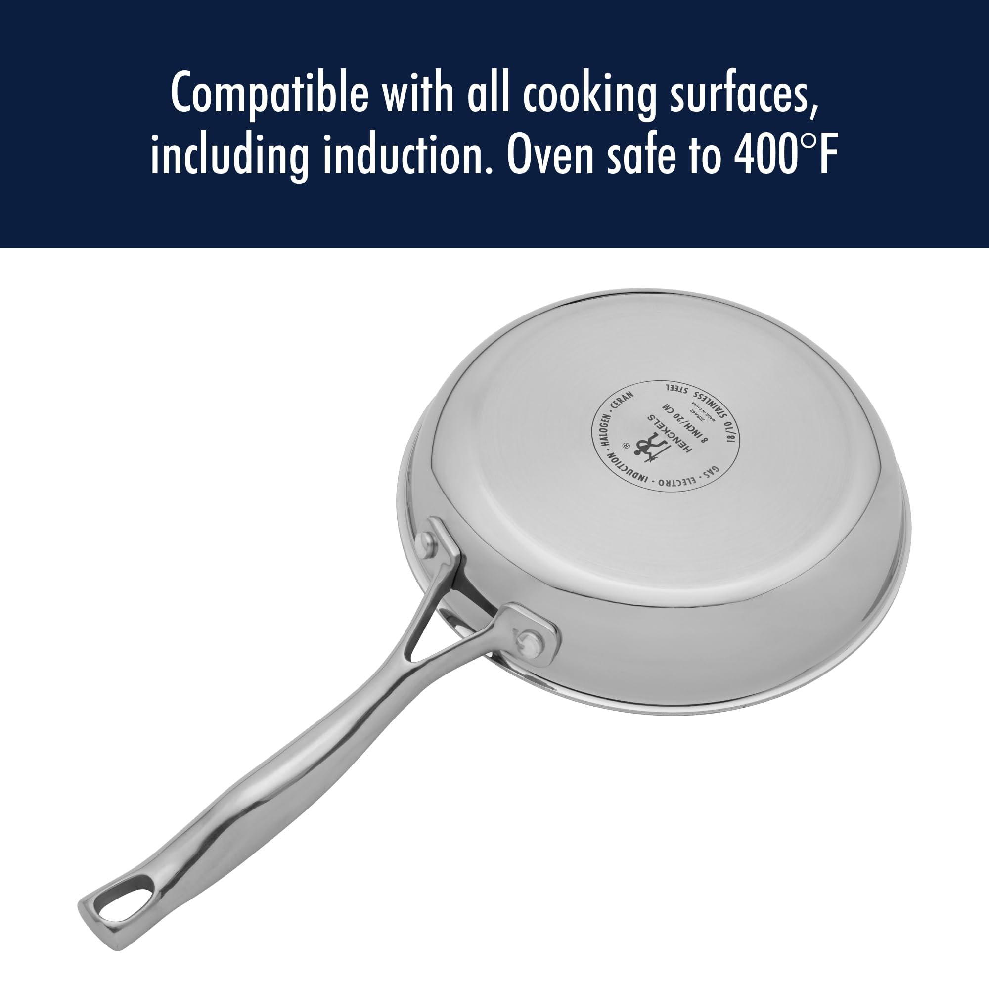 Apto para inducción con Henckels Clad H3 en todas las cocinas.