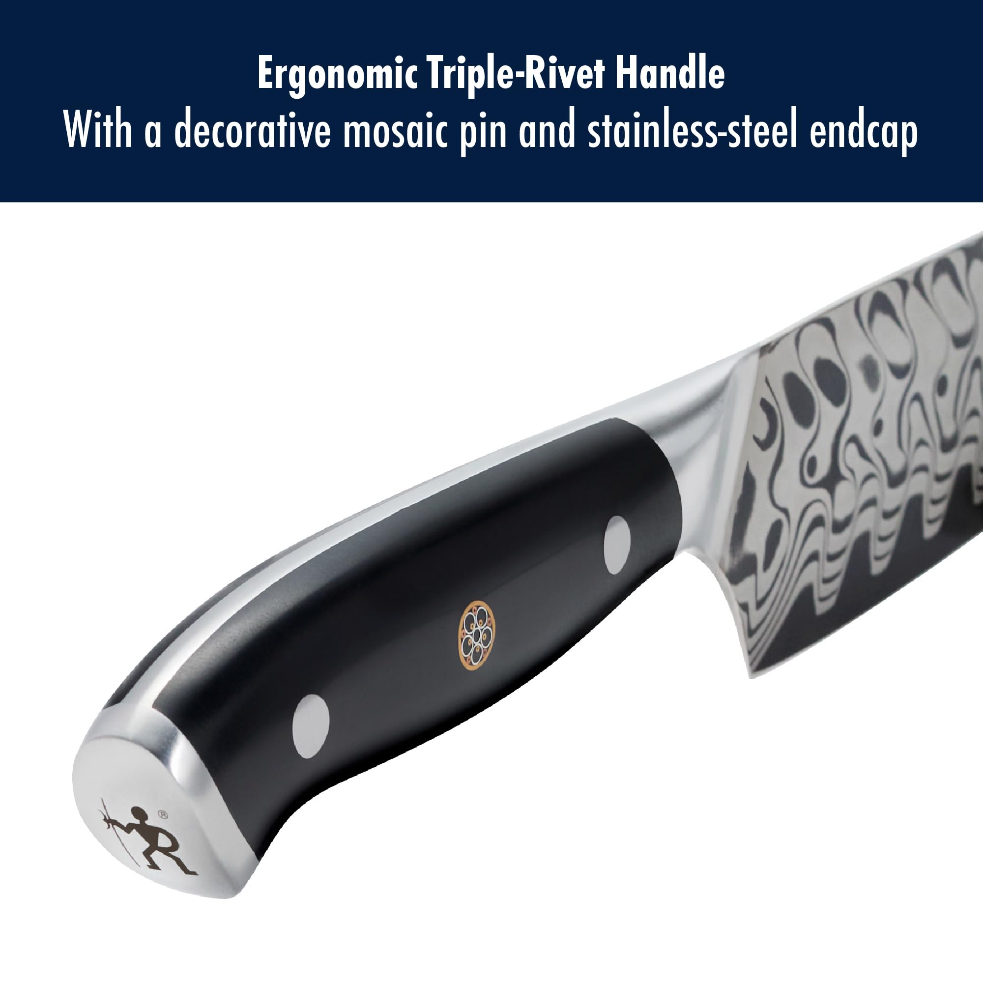 Diseño ergonómico de Compass Damascus mejora el confort en la cocina.
