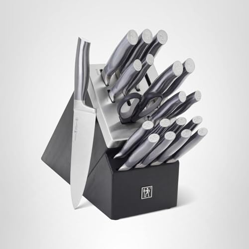 HENCKELS Graphite: hoja satinada y acero inoxidable para durabilidad y rendimiento diario.