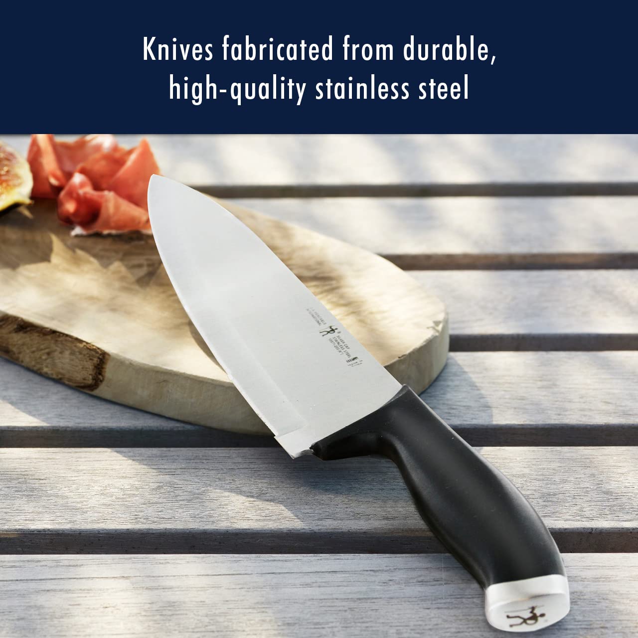 Cuchillo de pan de 8 pulgadas de Henckels Silvercap para cortes limpios.