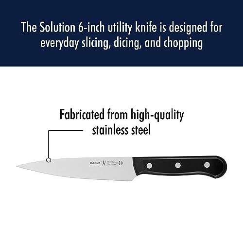 Cuchillo tomate Henckels Solución, hoja manejable para rebanados uniformes.