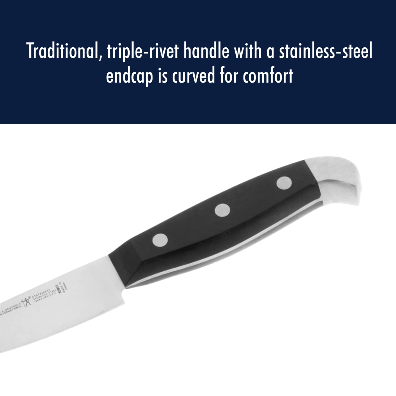 Diseño ergonómico del mango Henckels Statement para mayor control