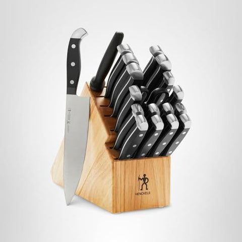 Tijeras de cocina HENCKELS Statement y bloc de cuchillos para almacenamiento cómodo.