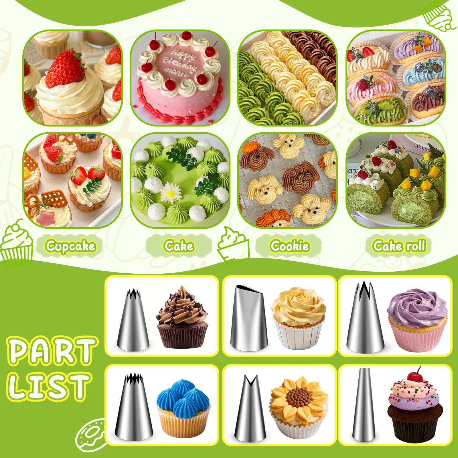 Moldes de silicona Hendiy para cupcakes, flexibles y antiadherentes.