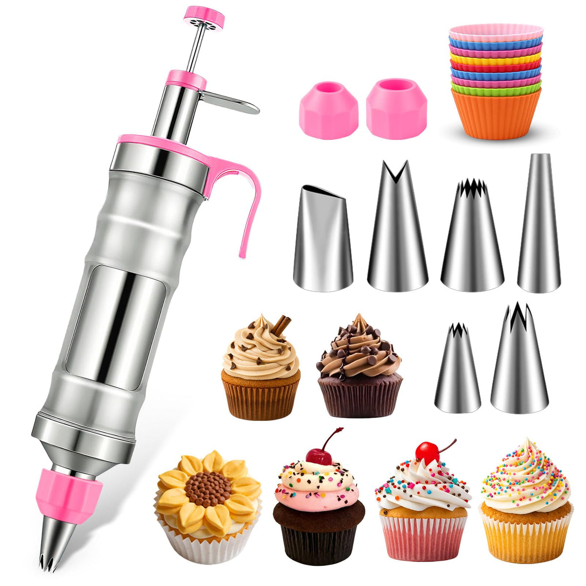 Hendiy set de decoracion con jeringa para pasteles, precisión.