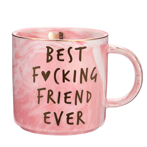 Taza Hendson de amistad marmol rosa, ideal para empezar el día con estilo.