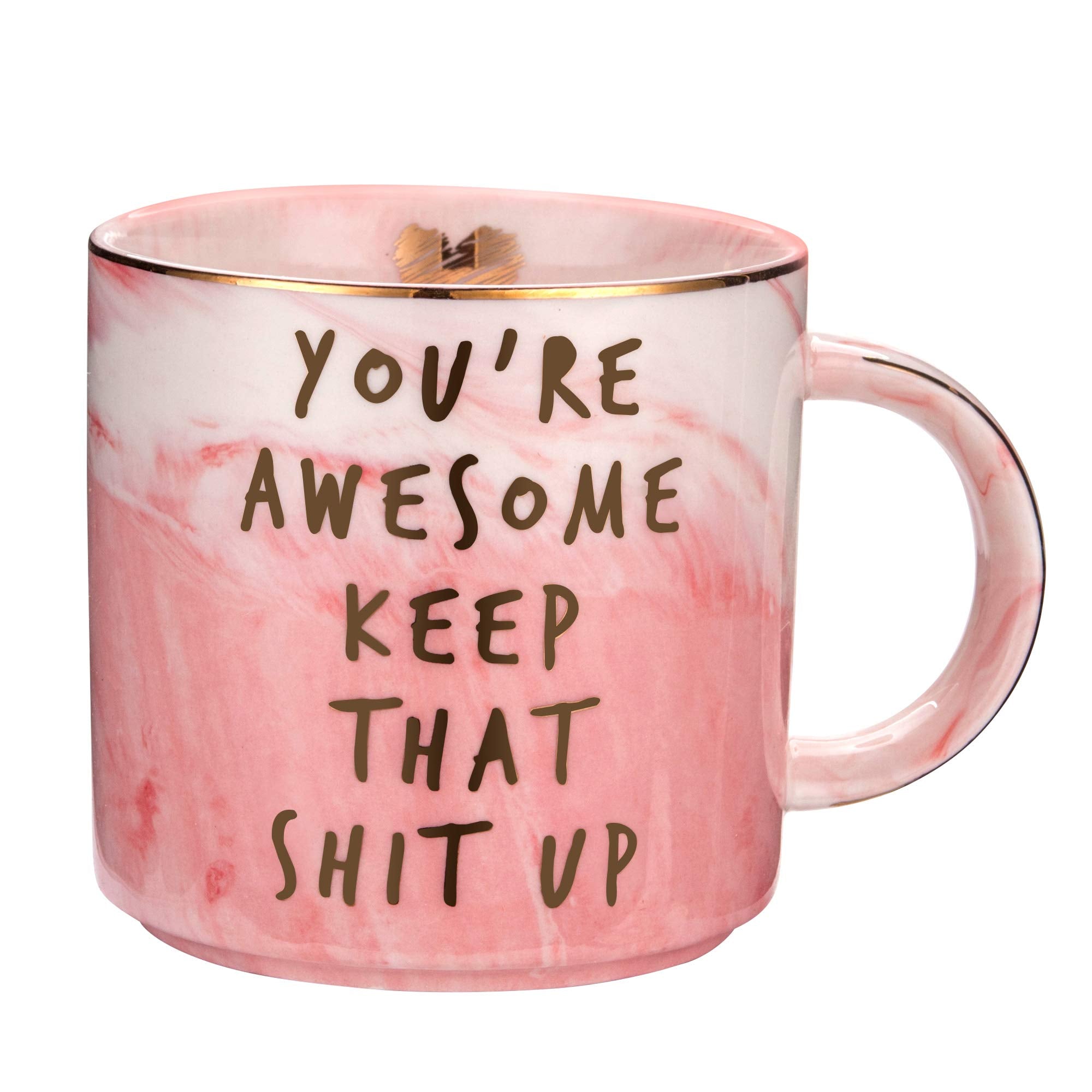 Taza Hendson de cerámica con mensaje de agradecimiento para el día a día.