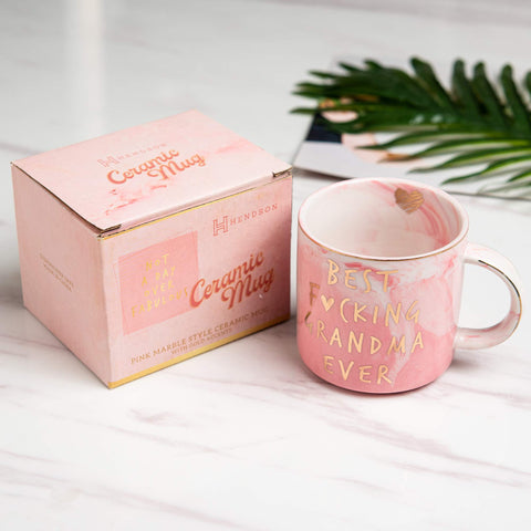 Taza Hendson para anunciar embarazo, regalo memorable para la abuela.