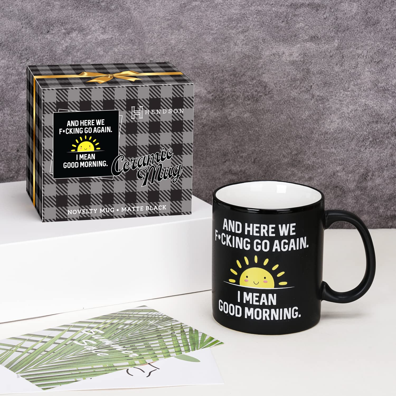 Taza Hendson sarcástica para la oficina, ideal para colegas.