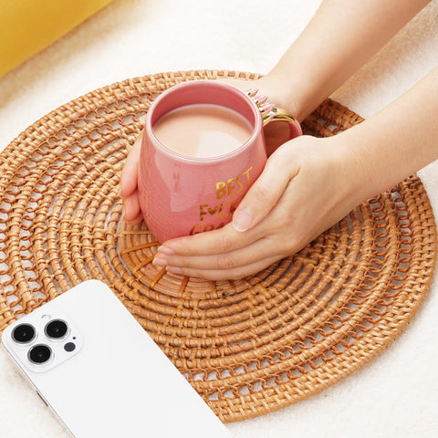 Taza Hendson uso diario, cerámica resistente para café o té.