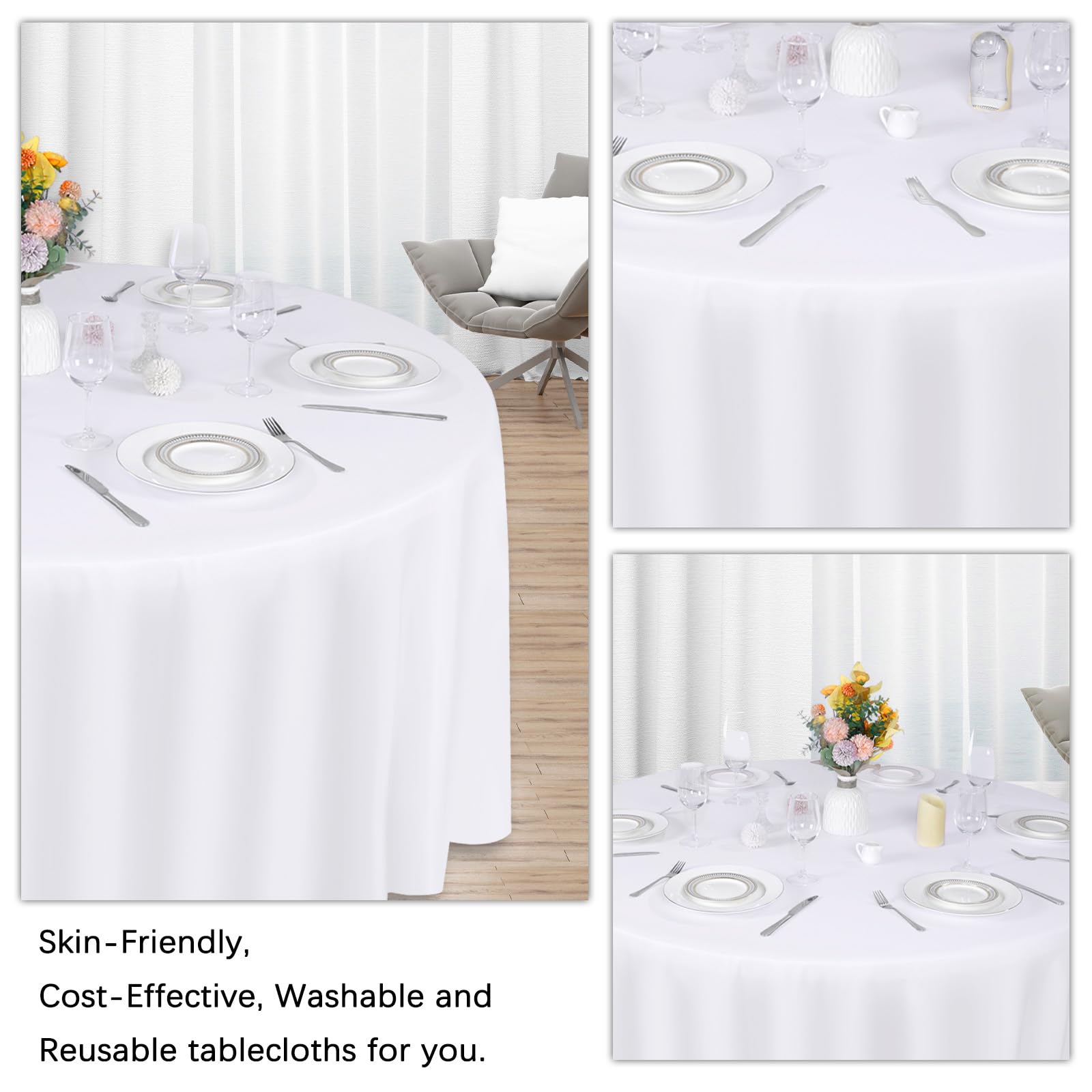 Mantel para buffets y bodas, Heneger 90 pulgadas, ideal para decorar mesas