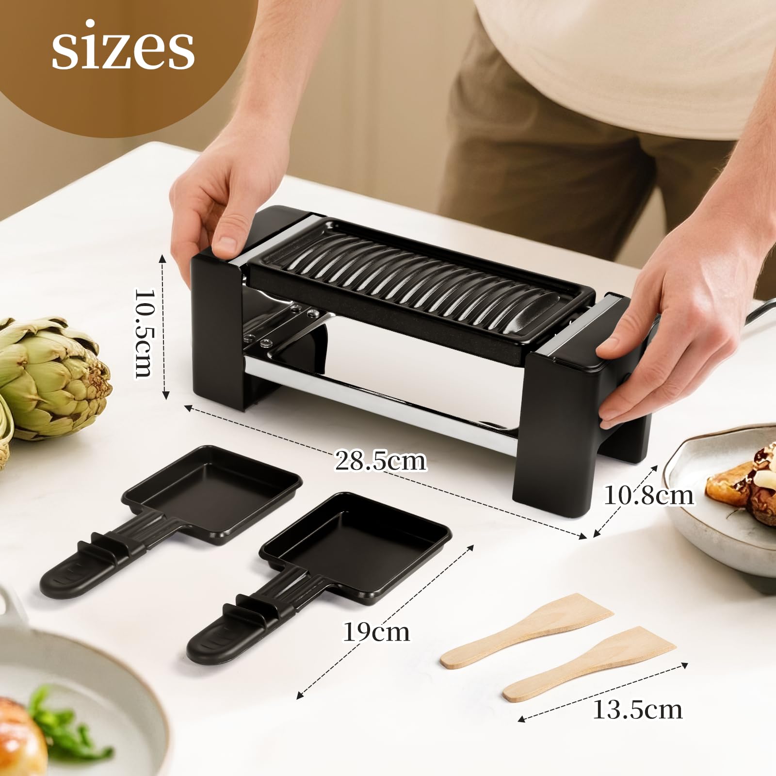 HengBO plancha eléctrica interior usos para 1-2 personas en casa