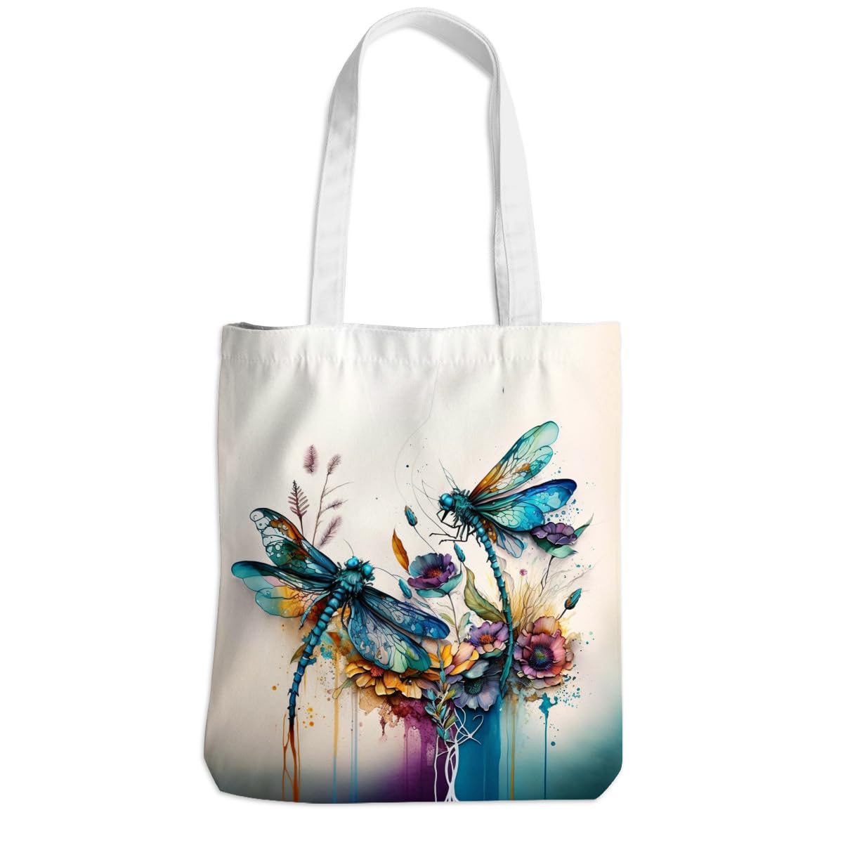 Henhesaha bolsa tote con libélula frente, uso diario y con estilo.