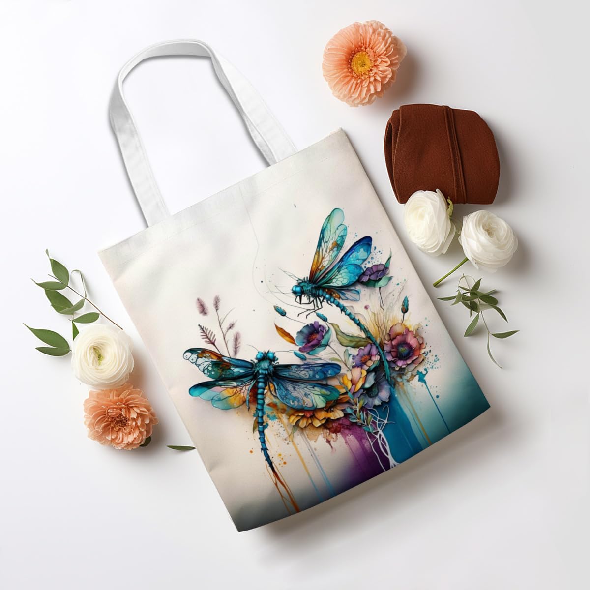 Henhesaha regalo tote libélula, opción ideal para amigas y familiares.