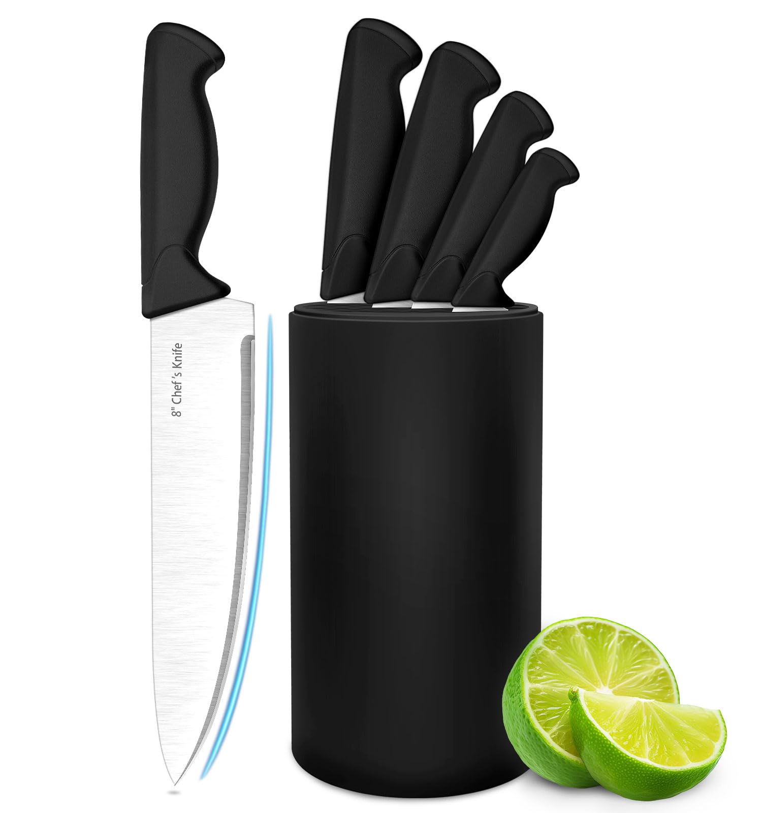 Conjunto HENKELIVING 6 piezas con bloque negro para uso diario en la cocina