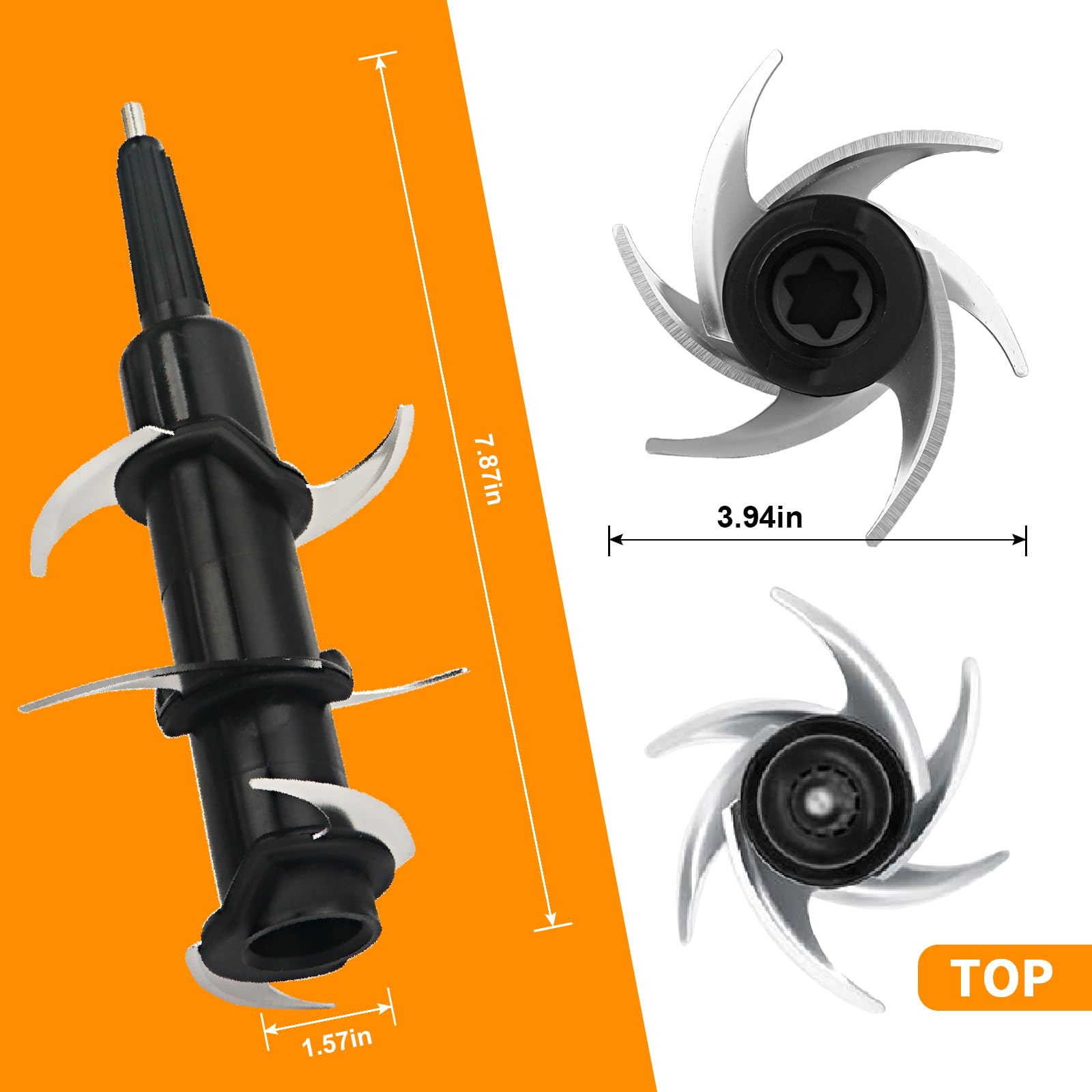 HenSinTc cuchillas 6 para Ninja 1100W, rendimiento estable