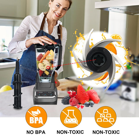 HenSinTc cuchillas 6 para Ninja BL610-BL642, repuesto seguro