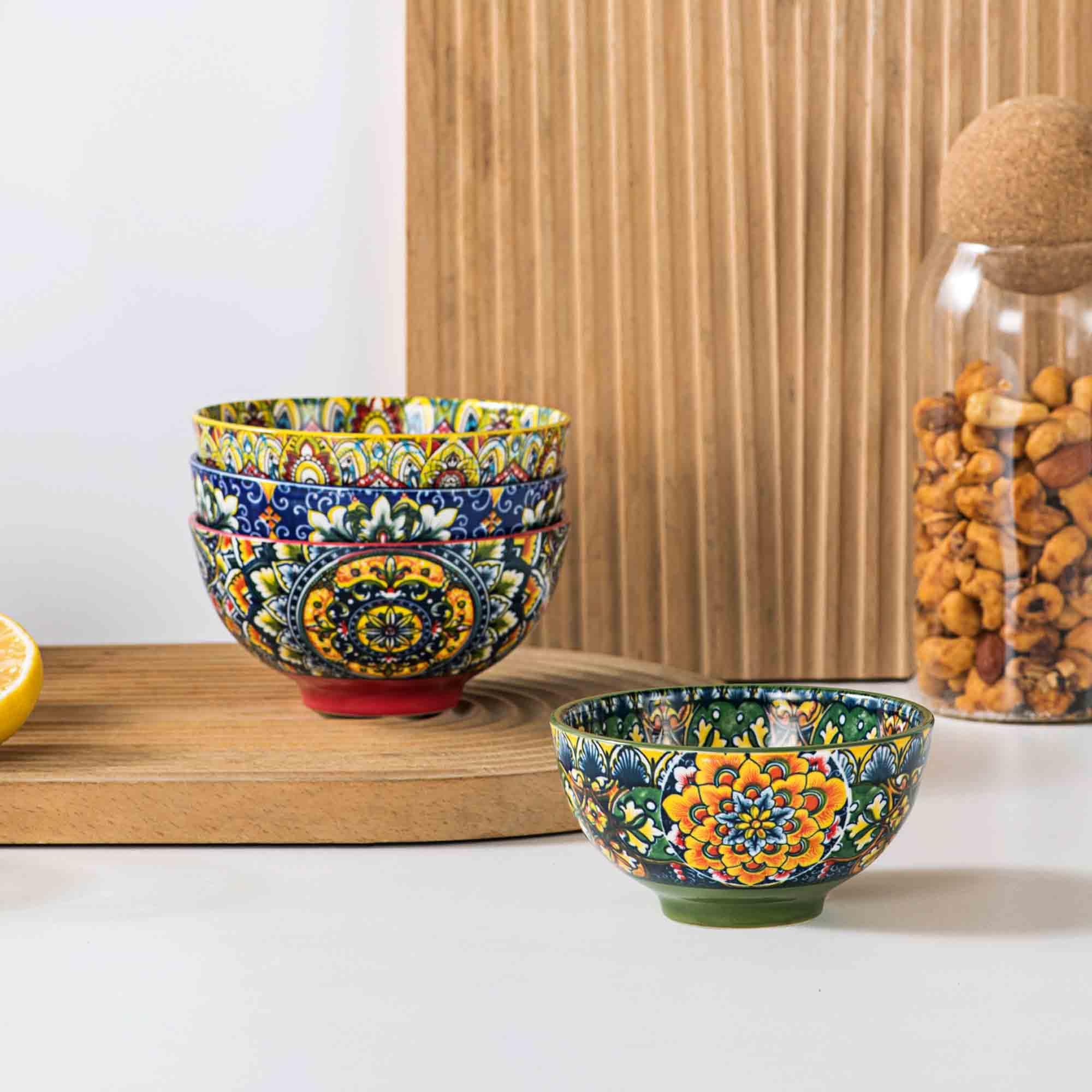 Cuencos Henten Home ceramica duraderos aptos para microondas.