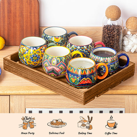 Taza apta para microondas y lavavajillas de Henten Home, práctica y segura.