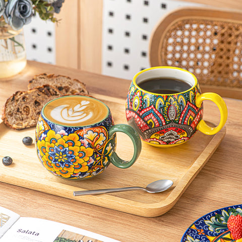 Taza Henten Home de 20 onzas, tamaño ideal para capuchino cremoso.