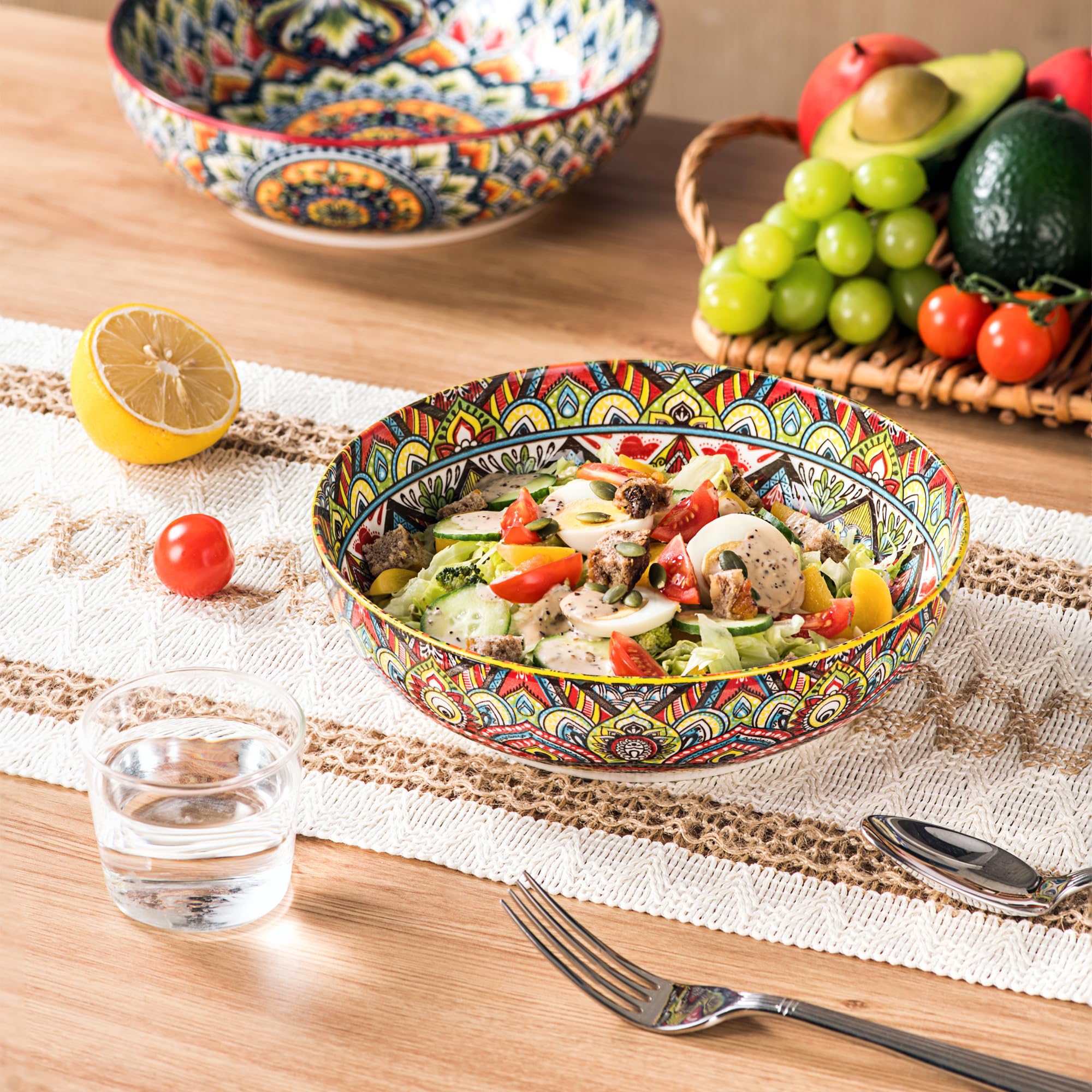 Tamaño ideal para sopas y ensaladas Henten Home, con asas.
