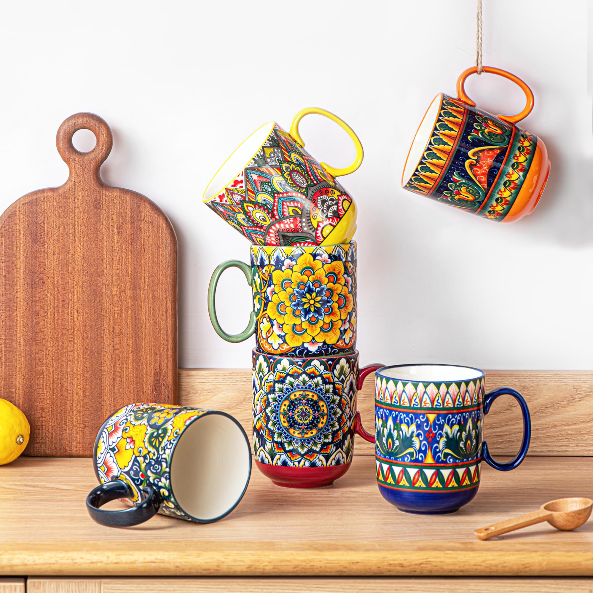 Taza Henten Home porcelana bohemia para chocolate caliente