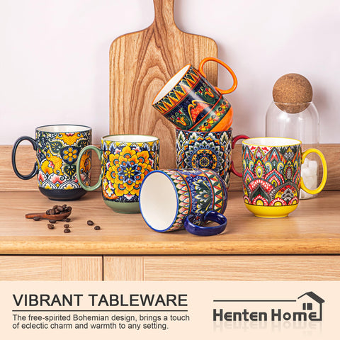 Taza Henten Home porcelana 14 oz para té y más