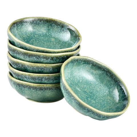 Bolas dip cerámicas Henxfen Lead de 3.75oz, ideales para salsas y aperitivos.