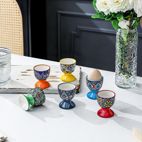 Vasos cerámicos gruesos y estables para huevos HENXFEN LEAD.