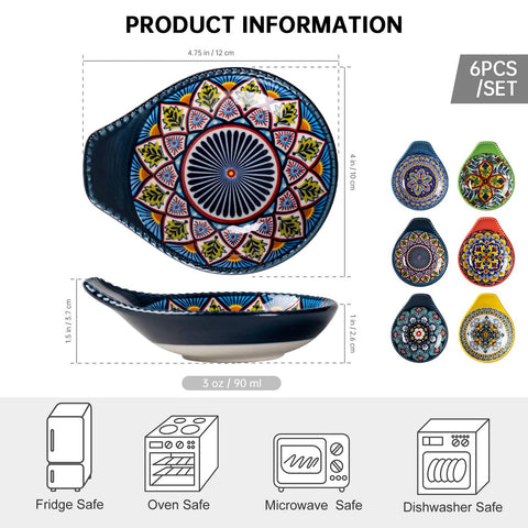 Cuencos cerámicos HENXFEN LEAD pequeños para condimentos, perfectos en fiestas y comidas.