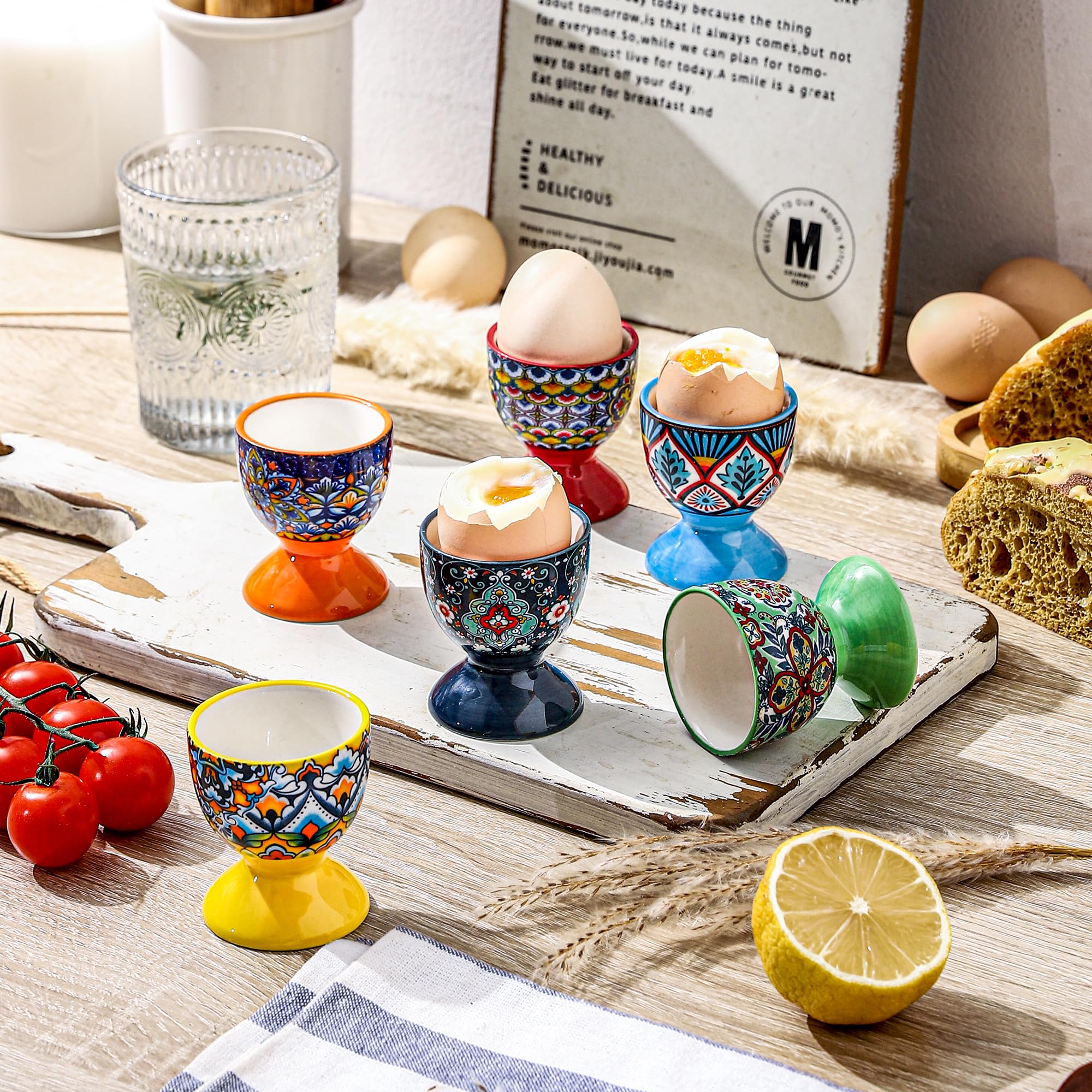 Vasos cerámicos para huevos con presentación elegante HENXFEN LEAD.