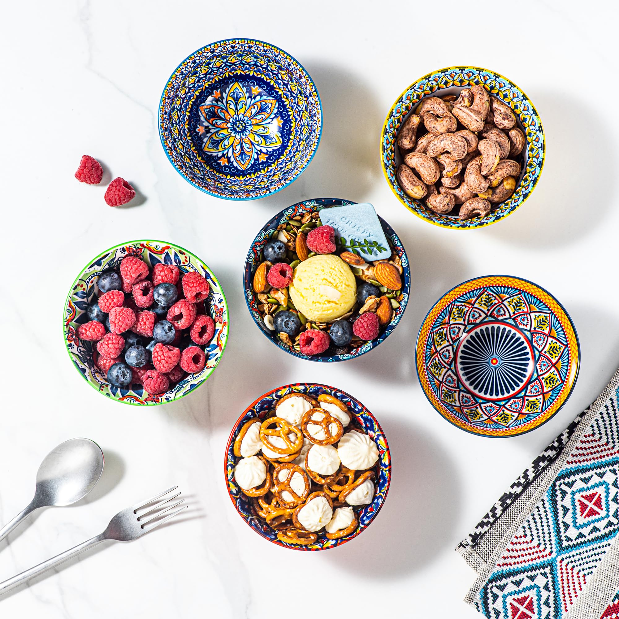 Tazones apilables para ahorro de espacio en cocina