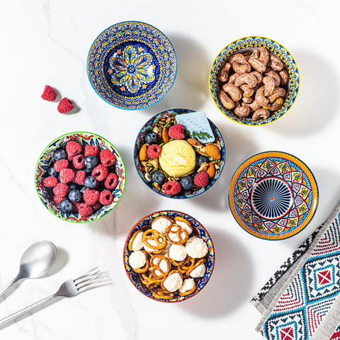 Tazones apilables para ahorro de espacio en cocina
