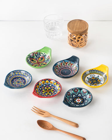Tazones cerámicos HENXFEN LEAD para aperitivos y salsas, rápidos de servir.
