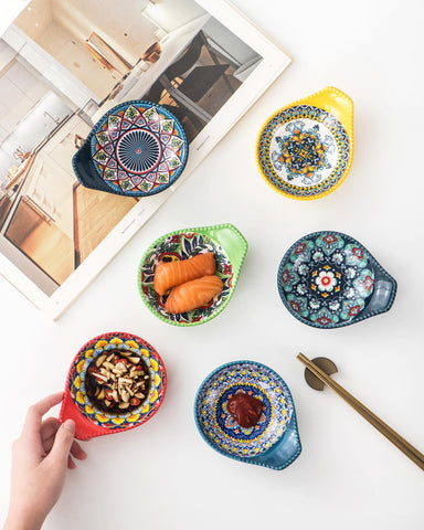 Set de 6 cuencos HENXFEN LEAD para barbacoas, picnics y reuniones.