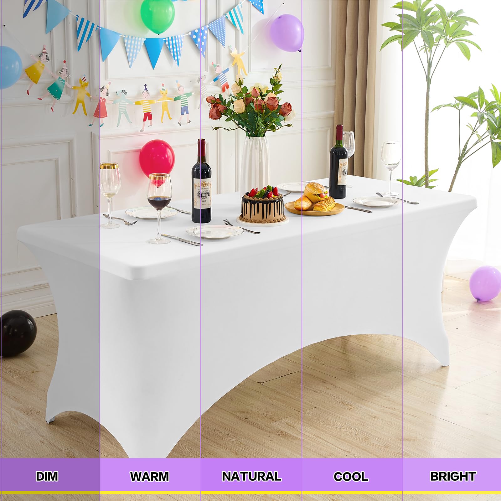 Ideal para bodas y banquetes, crea un ambiente elegante.
