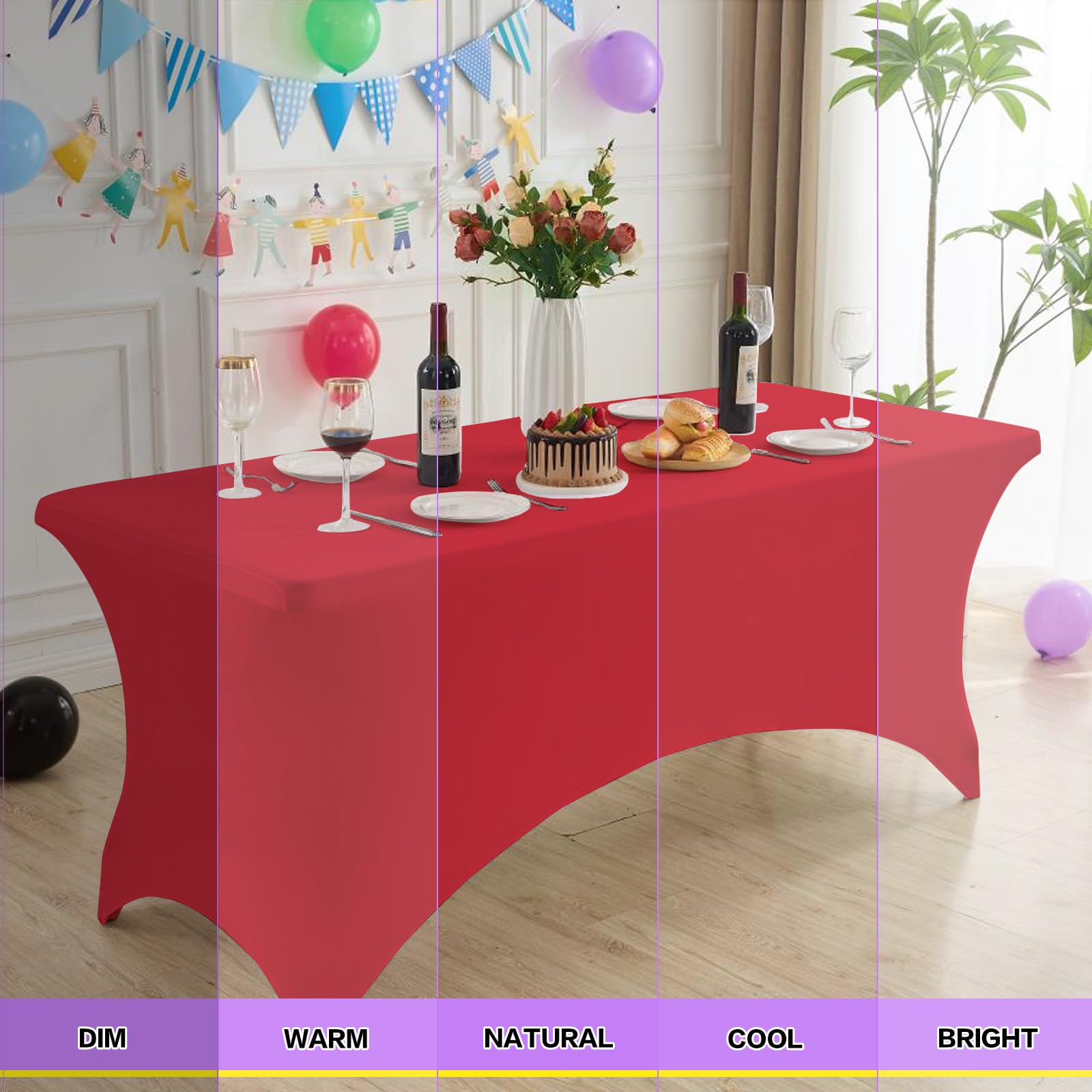 Ajuste estable con bolsillos para las patas del mantel Heochy.
