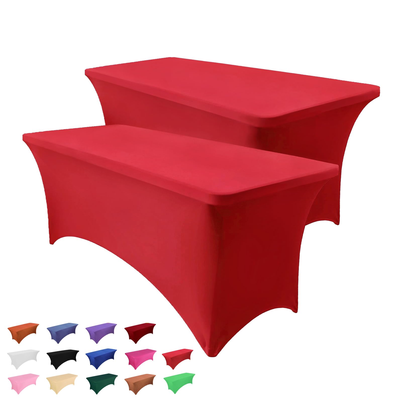 Mantel Heochy frontal para mesa rectangular de seis pies, acabado limpio para presentaciones.