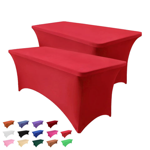 Mantel Heochy frontal para mesa rectangular de seis pies, acabado limpio para presentaciones.